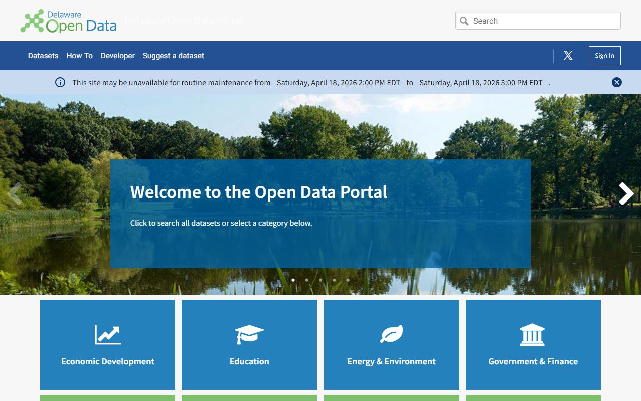 Delaware Open Data Portal for Released Inmates statistics